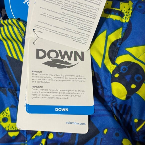 Columbia Snowsuit 3-6 months Snuggly Bunny Infant Bunting Blue Yellow Owls Fox - Picture 8 of 11